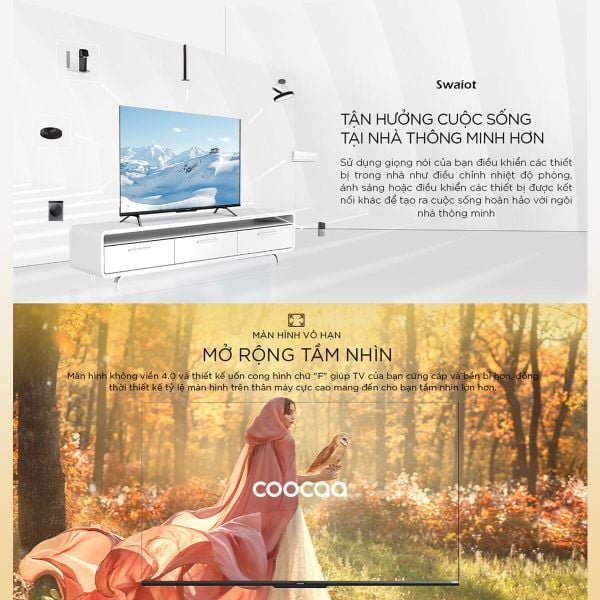Google TV Coocaa 55 Inch 4K 55Y68 - 55 inch