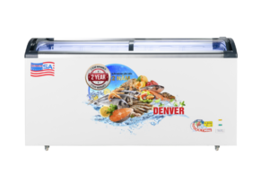 Tủ đông mặt kính 600 lít Denver AS-880K lòng chống dính