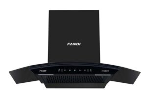 Máy hút mùi áp tường kính cong màu đen 90cm Fandi FD-BMX9