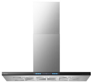 Máy hút mùi áp tường chữ T Inox kính đen 90cm GrandX GX H90T78B(GX H90T78SB)