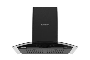 Máy hút mùi kính cong Sunhouse 70cm SHB72062 3 tốc độ 170W