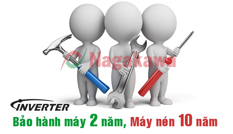 Điều hòa Nagakawa Inverter 1 chiều 12000 BTU NIS-C12R2H08