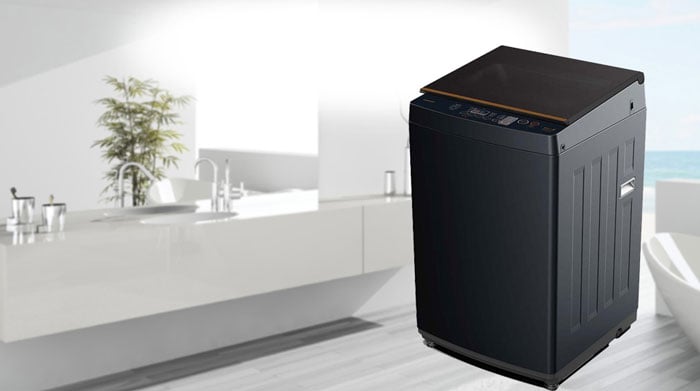 Toshiba Inverter 10kg AW-DM1100JV(MK) sở hữu thiết kế cửa đứng truyền thống Toshiba Inverter 10kg AW-DM1100JV(MK) sở hữu thiết kế cửa đứng truyền thống