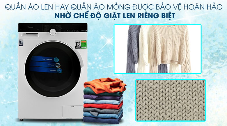 Máy giặt Midea Inverter 9.5 Kg MFK95-1401WK