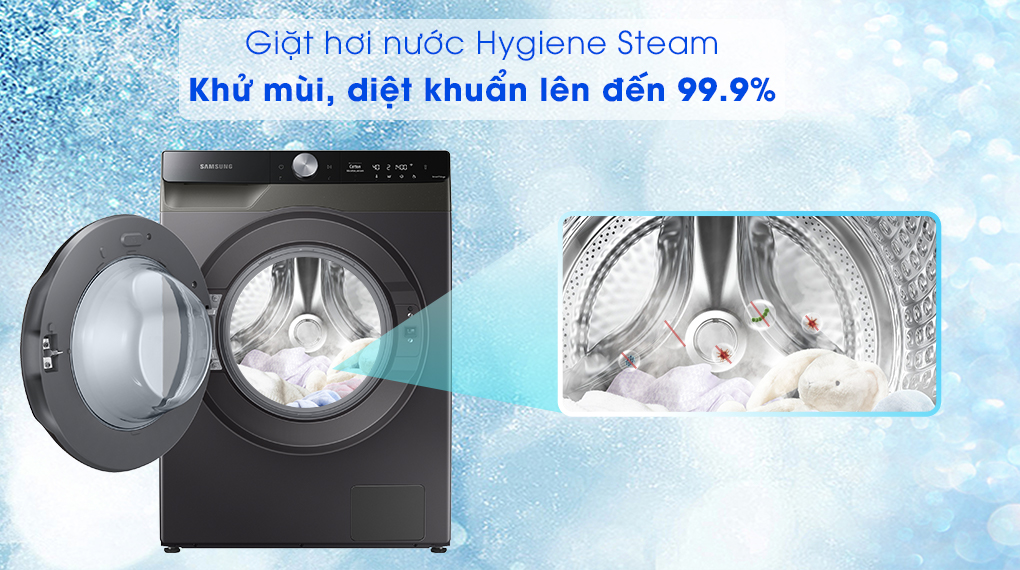 Máy giặt sấy Samsung AI Inverter 11kg WD11T734DBX/SV