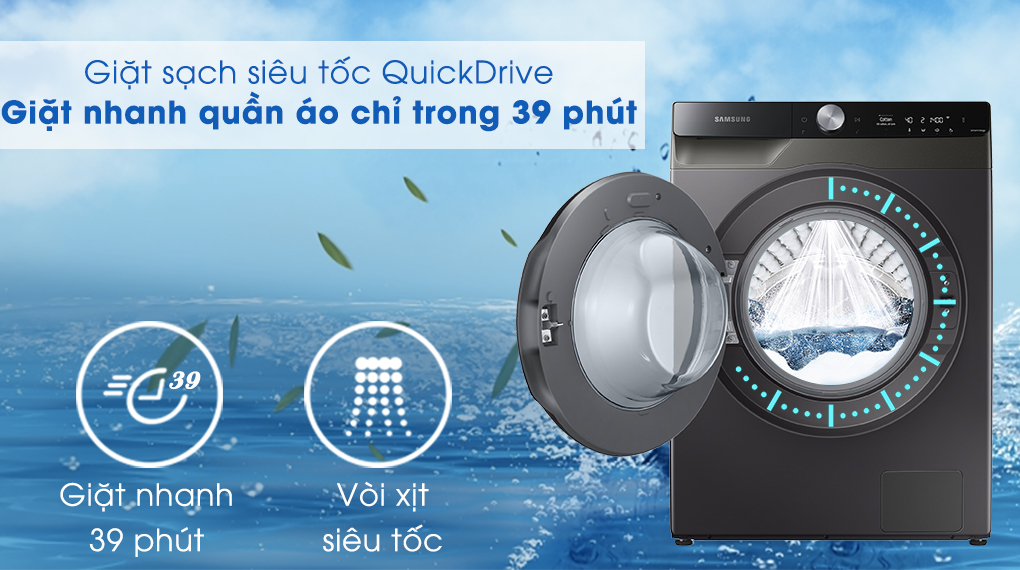 Máy giặt sấy Samsung AI Inverter 11kg WD11T734DBX/SV