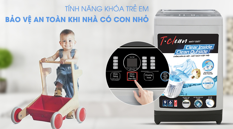 Máy giặt TCL 9 Kg TWA90-B302GM