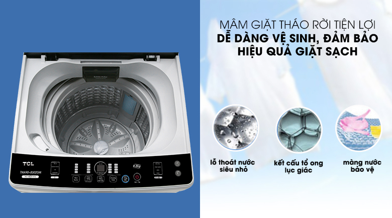 Máy giặt TCL 9 Kg TWA90-B302GM