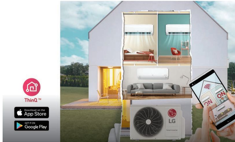 Điều khiển dễ dàng hơn rất nhiều thông qua ứng dụng LG ThinQ