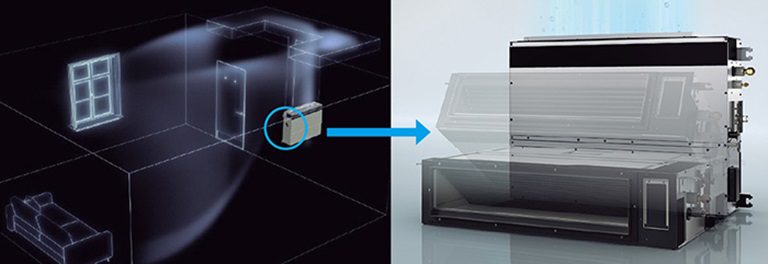 thinh-phat-Điều hòa nối ống gió Panasonic S-3448PF3H/U-43PR1H8 làm lạnh nhanh