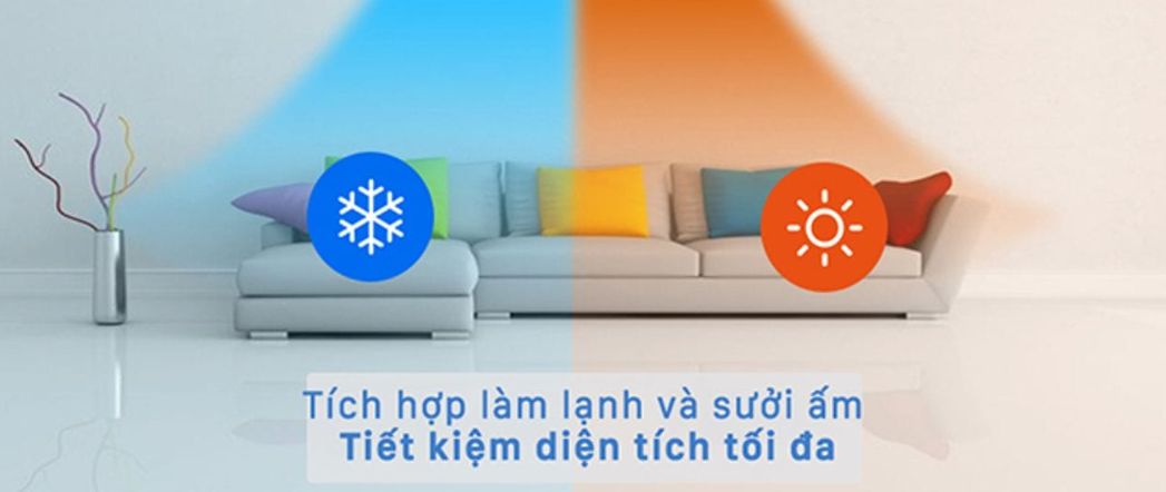 Mang đến cho không gian luồng khí dễ chịu suốt cả năm