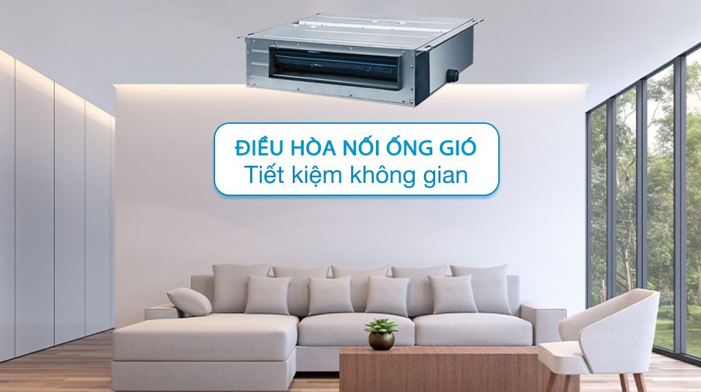 Gree GUD50PS1/A-S/GUD50W1/NhA-S sở hữu thiết kế nhỏ gọn, phù hợp lắp đặt ở nhiều không gian