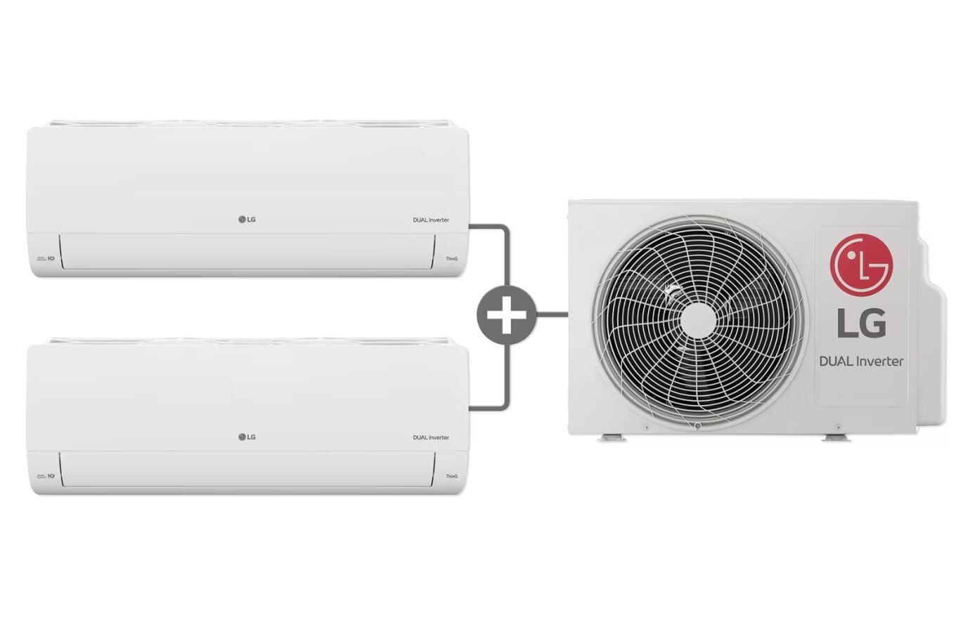 Điều hòa đa hệ thống 1 dàn nóng 2 dàn lạnh LG V18OFM