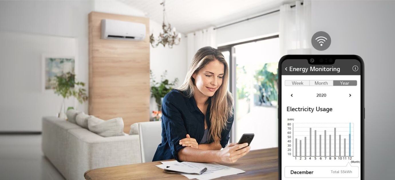 Kiểm soát thông minh thông qua ứng dụng LG ThinQ