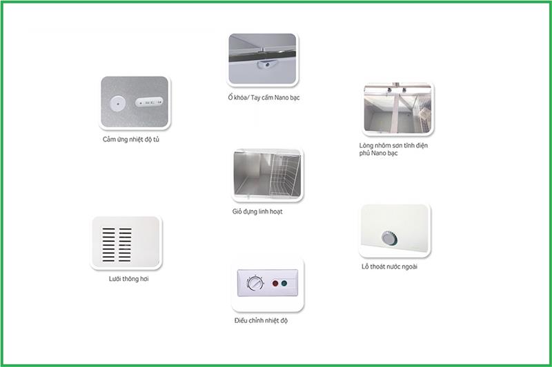 Tủ đông Kangaroo KG399NC1 286 Lít - Kháng khuẩn