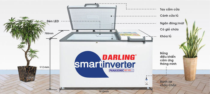 Tủ đông Darling DMF-7779 ASI-1 có nhiều tiện ích Tủ đông Darling DMF-7779 ASI-1 có nhiều tiện ích