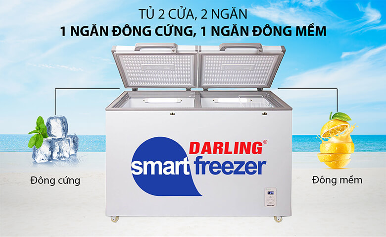 Tủ Đông Darling 2 ngăn 370 Lít DMF-4699 WS-2