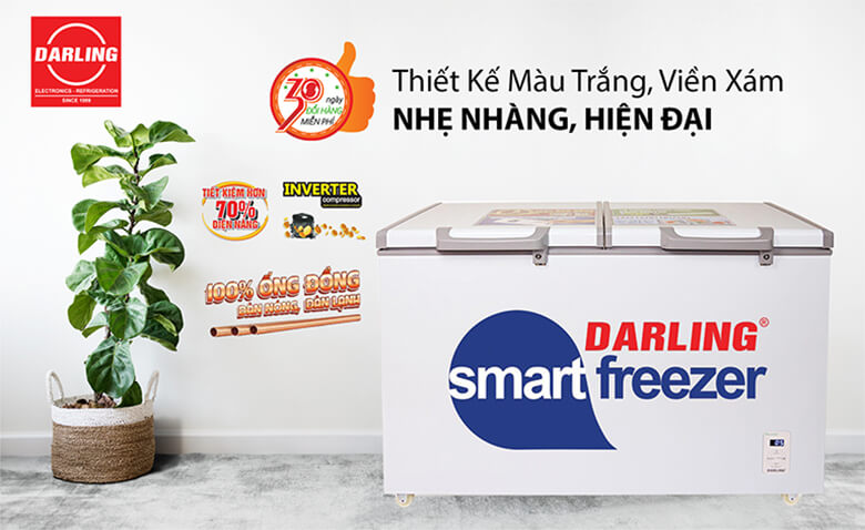 Tủ Đông Darling 2 ngăn 370 Lít DMF-4699 WS-2