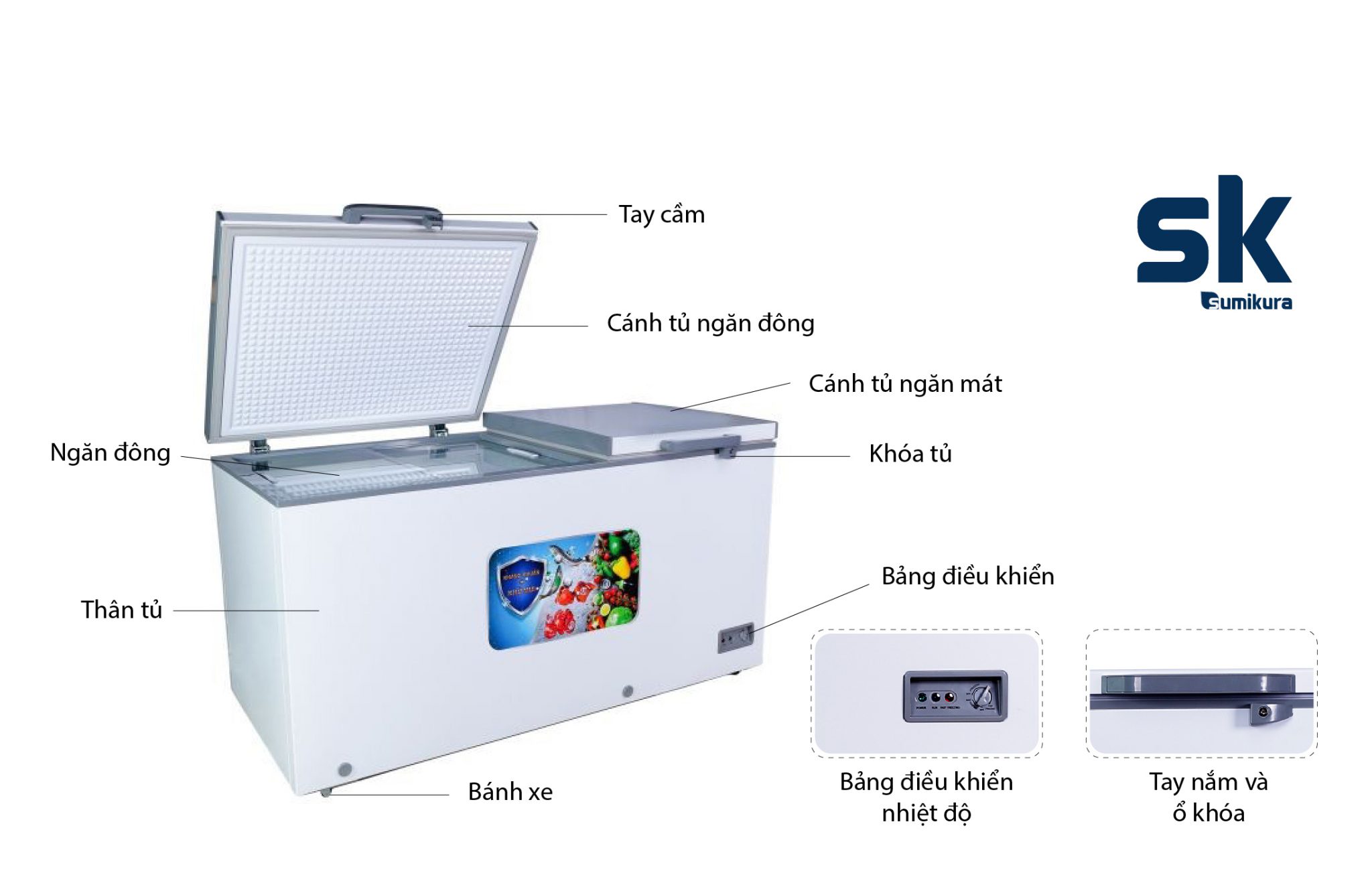 Tủ đông Sumikura SKF-500D