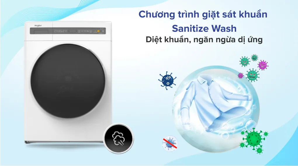 Máy giặt Whirlpool FreshCare Inverter 10.5 kg FWEB10502FW